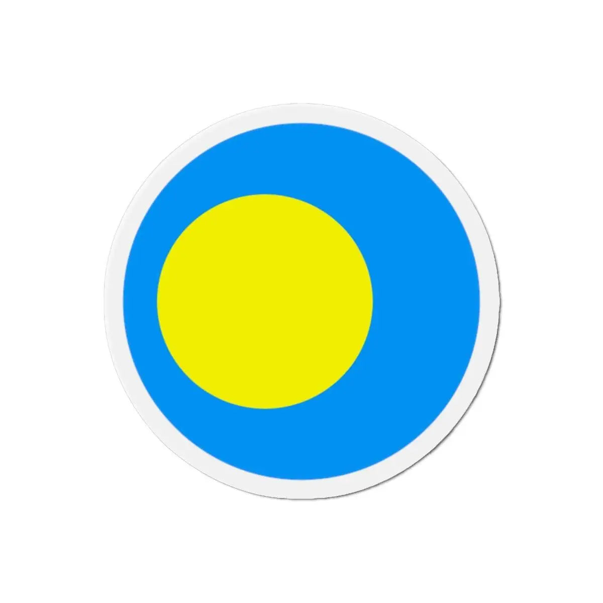 Aimant rond drapeau palaos coloré pour frigo décoratif