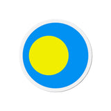 Aimant rond drapeau palaos coloré pour frigo décoratif