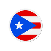 Aimant rond drapeau porto rico déco colorée magnétique
