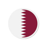 Aimant rond drapeau qatar magnétique décoratif souvenir