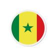 Aimant rond drapeau sénégal décoratif pour réfrigérateur