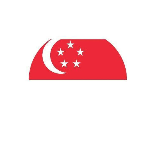 Aimant rond drapeau singapour en plusieurs tailles - pixelforma