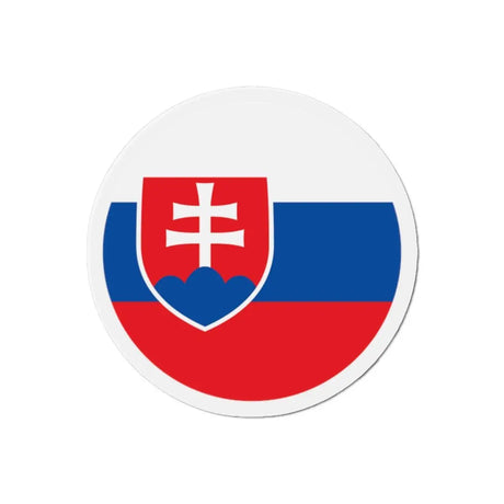 Aimant rond drapeau slovaquie forme décorative magnétique