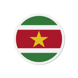 Aimant rond drapeau suriname forme ronde décoratif