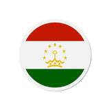 Aimant rond drapeau tadjikistan forme décorative magnétique