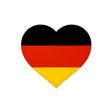 Autocollant allemagne forme cœur en pvc résistant