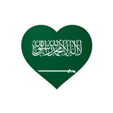 Autocollant coeur drapeau arabie saoudite en plusieurs tailles - pixelforma