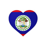 Autocollant coeur drapeau belize en plusieurs tailles - pixelforma