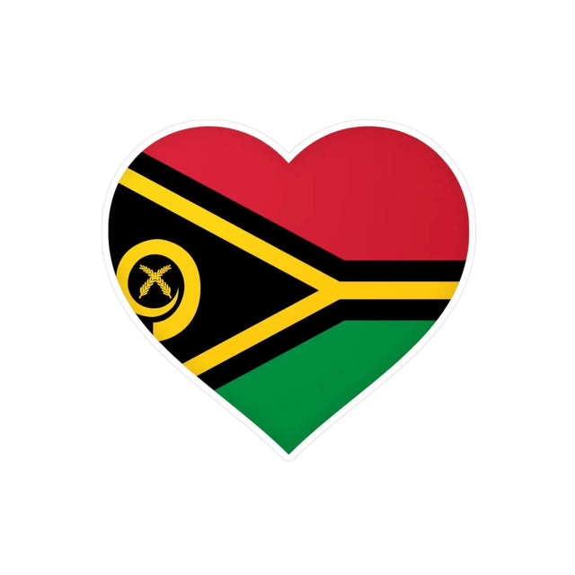 Autocollant coeur drapeau vanuatu en plusieurs tailles - pixelforma