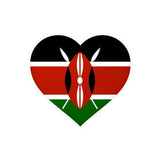 Autocollant cœur kenya pvc résistant personnalisation