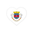 Autocollant cœur saint-barthélemy pvc résistant décoratif