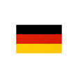 Autocollant drapeau allemagne rectangle en pvc résistant