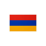 Autocollant drapeau arménie forme rectangle en pvc résistant