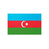 Autocollant drapeau azerbaïdjan rectangulaire pvc résistant