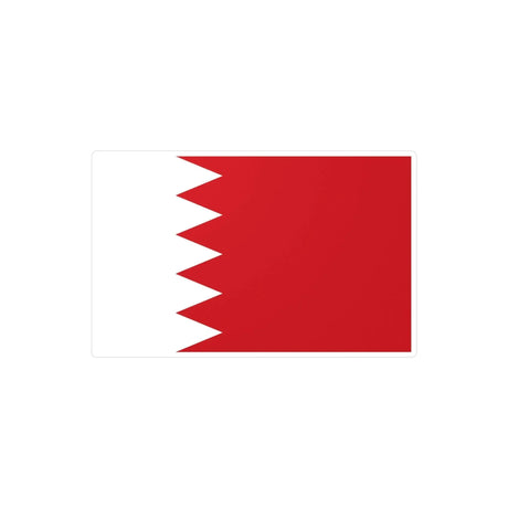 Autocollant drapeau bahreïn rectangle pvc résistant