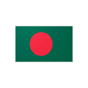 Autocollant drapeau bangladesh pvc forme rectangle résistant