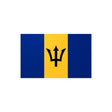 Autocollant drapeau barbade rectangle pvc résistant