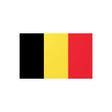 Autocollant drapeau belgique rectangle pvc résistant