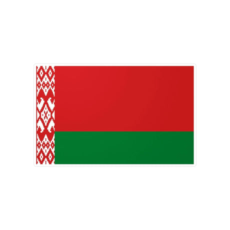 Autocollant drapeau biélorussie rectangle pvc résistant