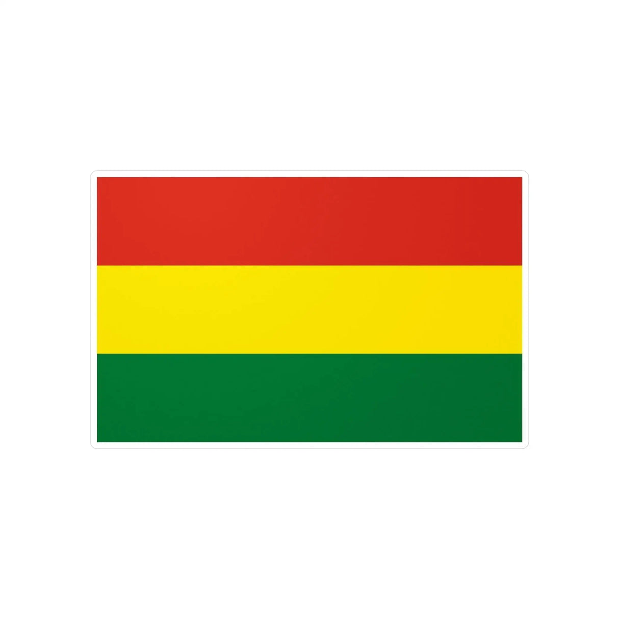 Autocollant drapeau bolivie rectangulaire pvc résistant