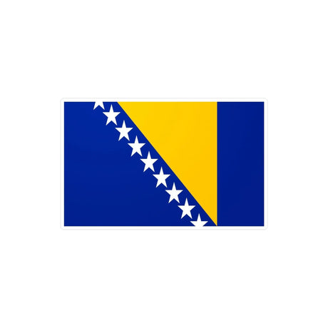 Autocollant drapeau bosnie-herzégovine pvc forme rectangle