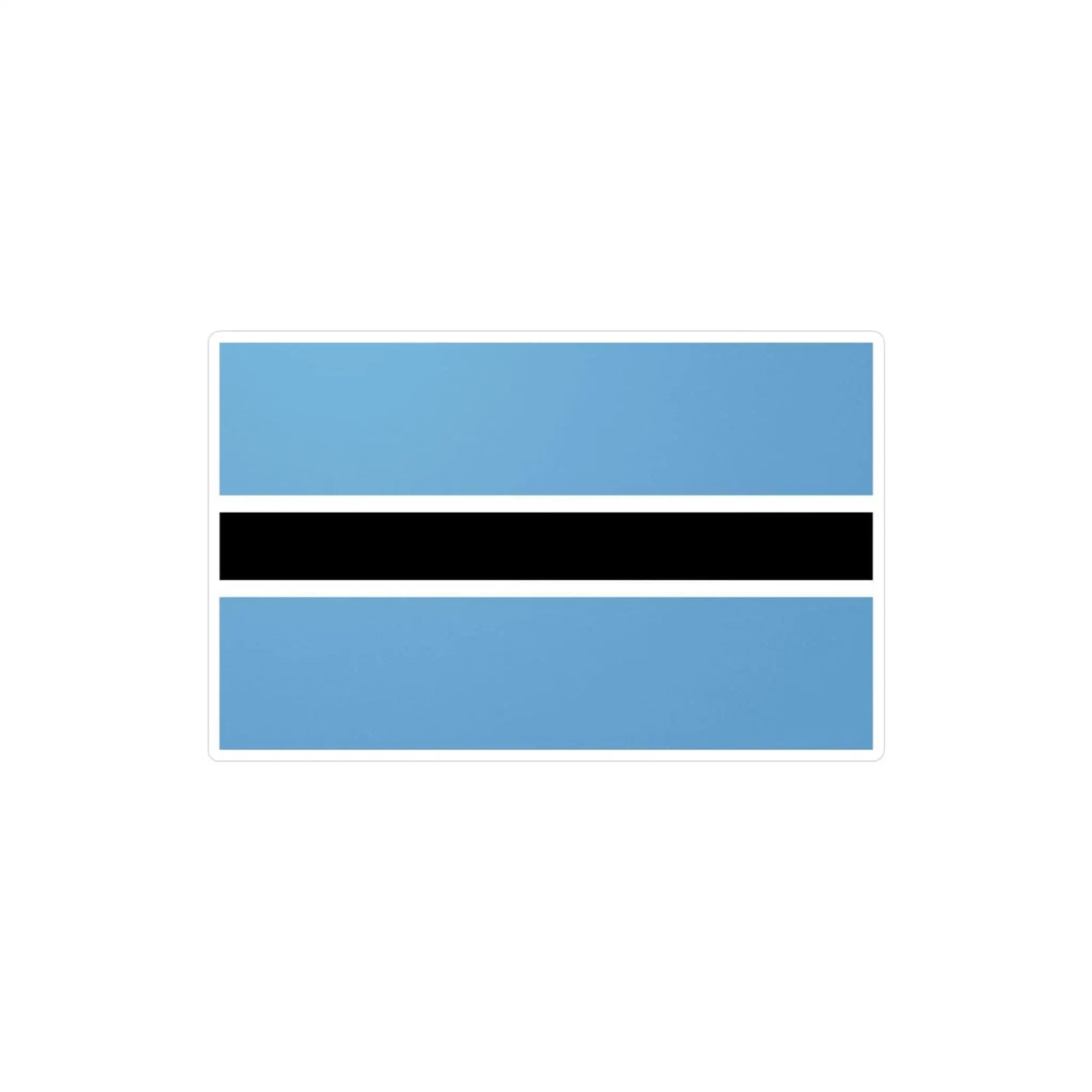 Autocollant drapeau botswana rectangle pvc résistant