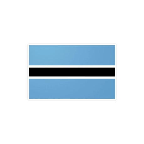 Autocollant drapeau botswana rectangle pvc résistant
