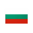 Autocollant drapeau bulgarie rectangle en pvc résistant