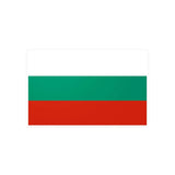 Autocollant drapeau bulgarie rectangle en pvc résistant