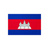 Autocollant drapeau cambodge pvc résistant forme rectangle