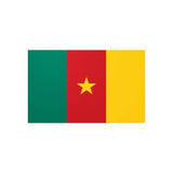 Autocollant drapeau cameroun rectangle en pvc résistant