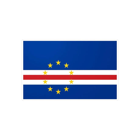 Autocollant drapeau cap-vert rectangle en pvc résistant