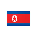 Autocollant drapeau corée du nord pvc forme rectangle résistant