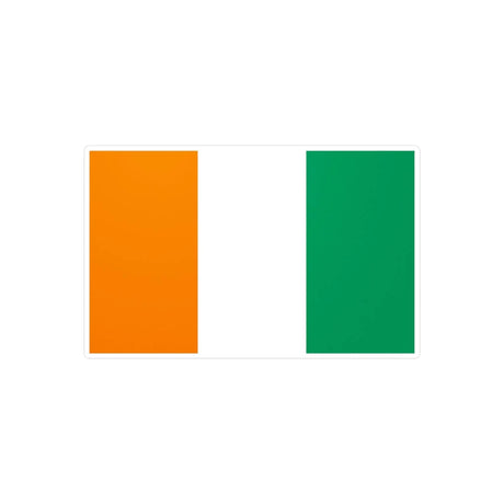 Autocollant drapeau côte d’ivoire rectangulaire pvc résistant