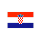 Autocollant drapeau croatie rectangle pvc résistant