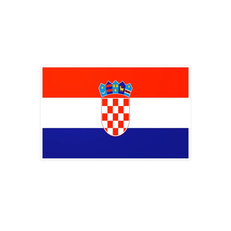 Autocollant drapeau croatie rectangle pvc résistant