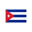 Autocollant drapeau cuba rectangle pvc résistant brillant