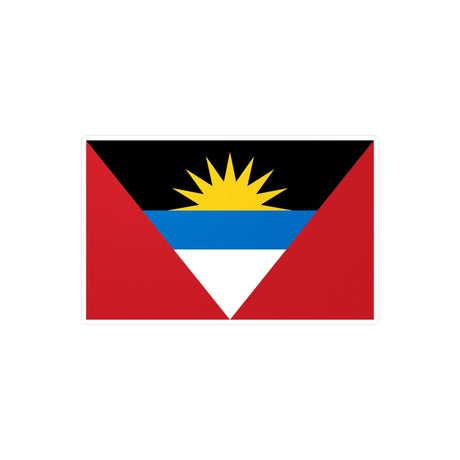 Autocollant Drapeau d'Antigua-et-Barbuda en plusieurs tailles - Pixelforma