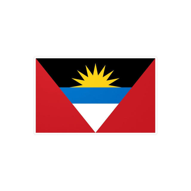 Autocollant Drapeau d'Antigua-et-Barbuda en plusieurs tailles - Pixelforma