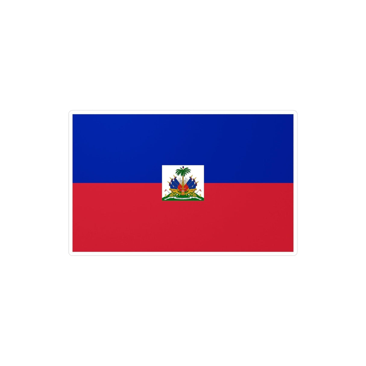 Autocollant Drapeau d'Haïti en plusieurs tailles - Pixelforma