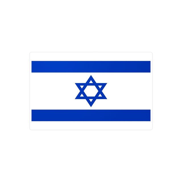 Autocollant Drapeau d'Israël en plusieurs tailles - Pixelforma