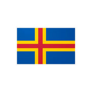 Autocollant drapeau d’åland pvc rectangulaire décoratif