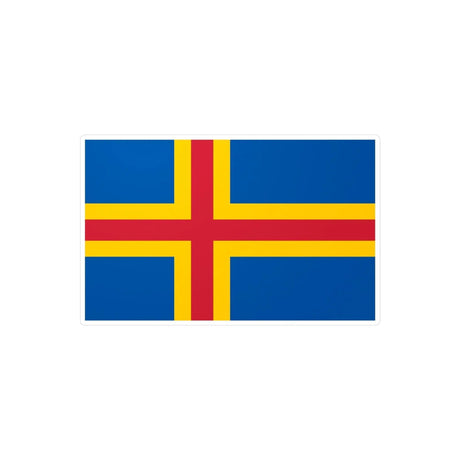 Autocollant drapeau d’åland pvc rectangulaire décoratif