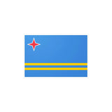 Autocollant drapeau d’aruba rectangle en pvc résistant