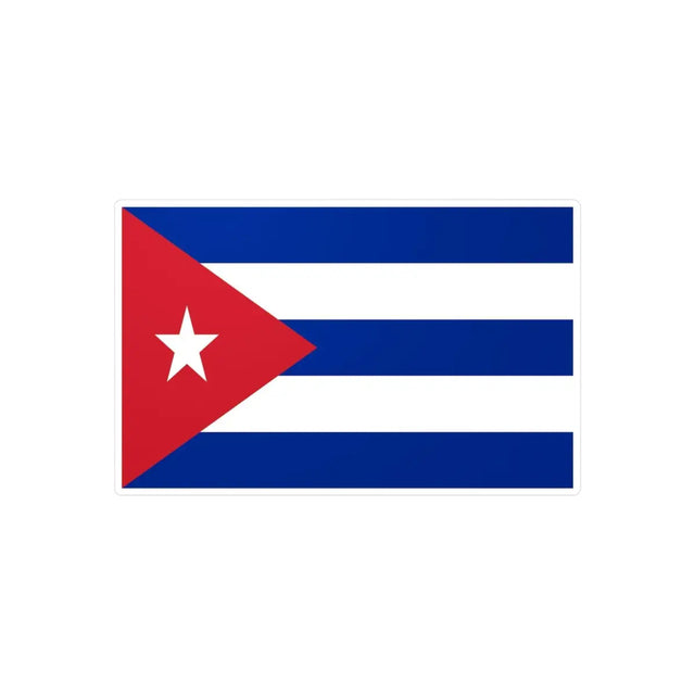 Autocollant Drapeau de Cuba en plusieurs tailles - Pixelforma 