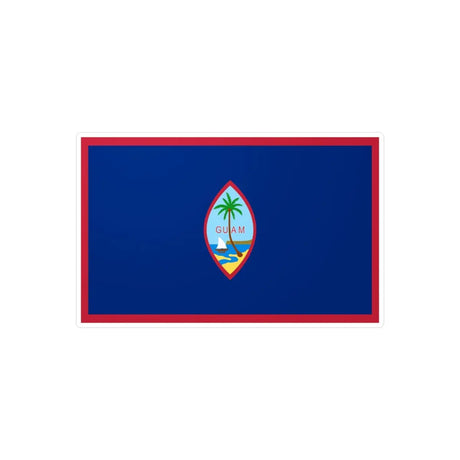 Autocollant Drapeau de Guam en plusieurs tailles - Pixelforma 