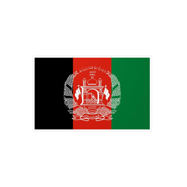 Autocollant Drapeau de l'Afghanistan en plusieurs tailles - Pixelforma