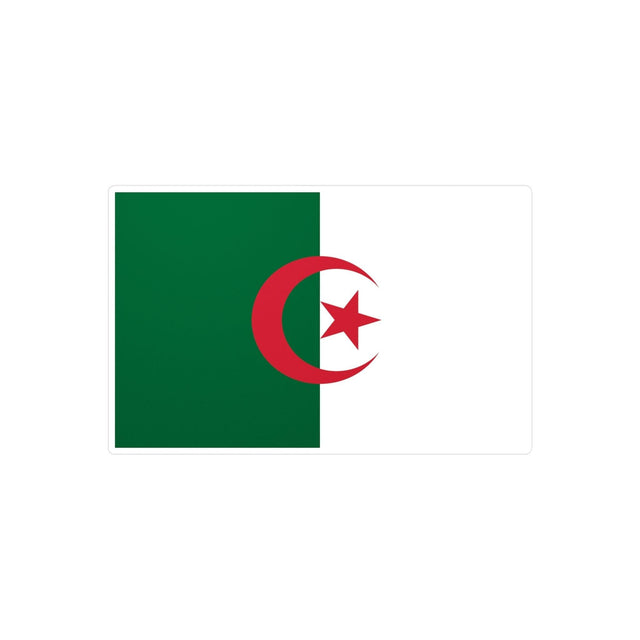 Autocollant Drapeau de l'Algérie en plusieurs tailles - Pixelforma