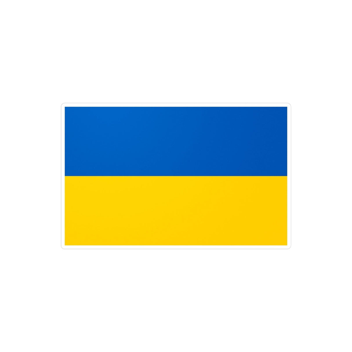 Autocollant Drapeau de l'Ukraine en plusieurs tailles - Pixelforma