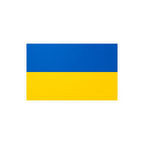 Autocollant Drapeau de l'Ukraine en plusieurs tailles - Pixelforma